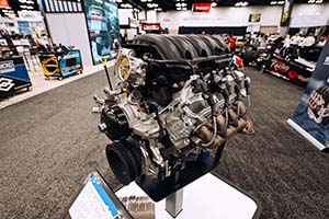 Chevrolet L8P engine on stand