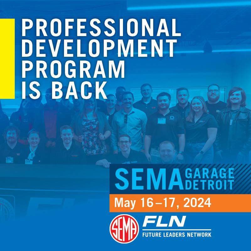 Professional Devleopment Program is Back. SEMA Garage Detroit May 16-17, 2024
