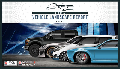Cover of the 2021 SEMA Vehicle Landscape Report report